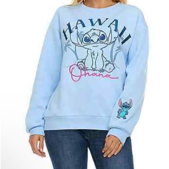 Disney Stitch Women's Destination Sweatshirt Size Medium NWT - Picture 1 of 7
